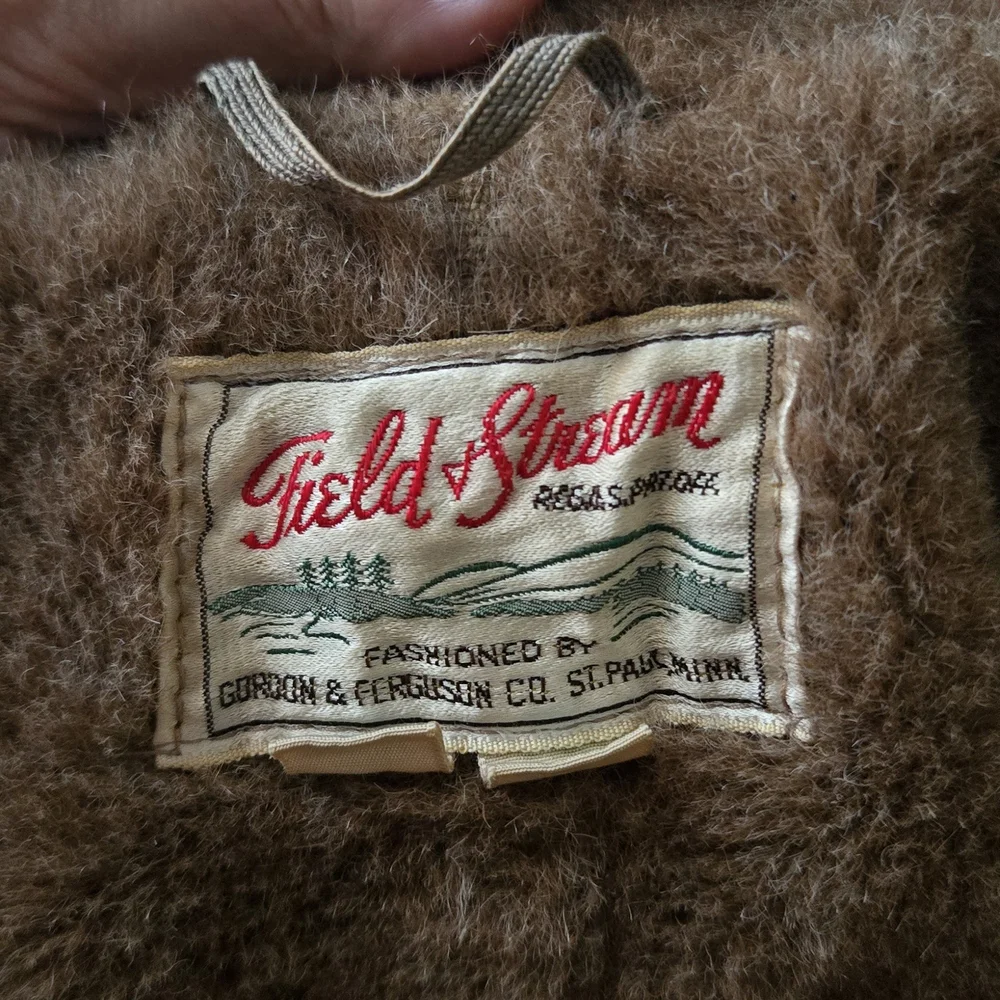 Vintage Field & Stream Coat (Gordon & Ferguson), Size 40, Wool, Faux Fur Lining.